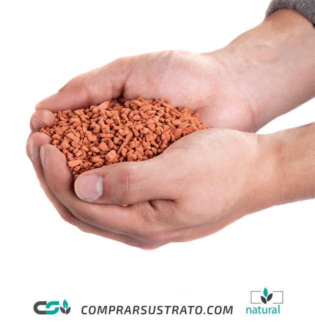 seramis Manos juntas con arcilla en la palma